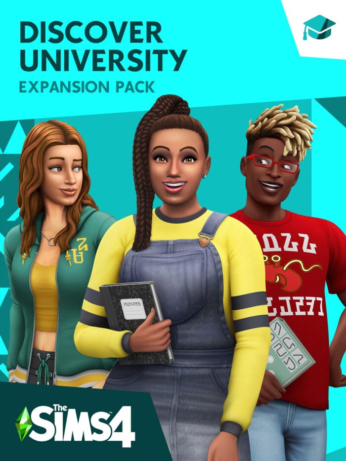 the sims 4 discover university cover original - GameKeyShop